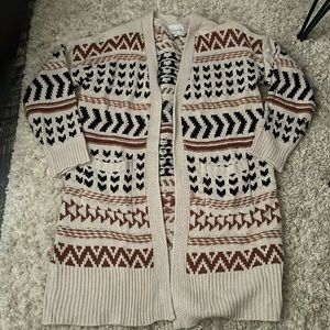 Pink Rose sweater cardigan